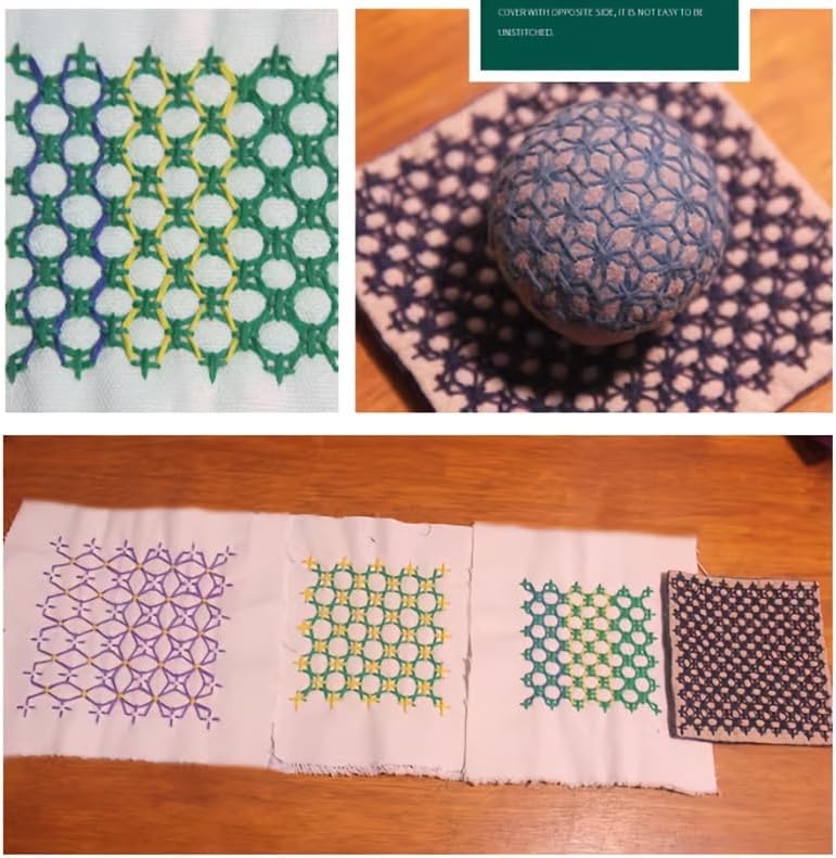 8pcs/Set Drawing Sashiko Stencils & Quilting Templates Set - 4.72inch Reusable PET Traditonal Patterns for Embroidery, Home Decor, Fabric Crafts