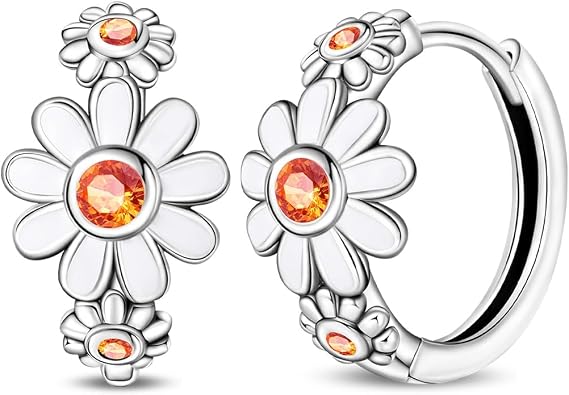 925 Sterling Silver Women Earrings,Large Round Hoops,Sparkling Star and Moon Earring, Various Hypoallergenic Earrings,Gift for Women