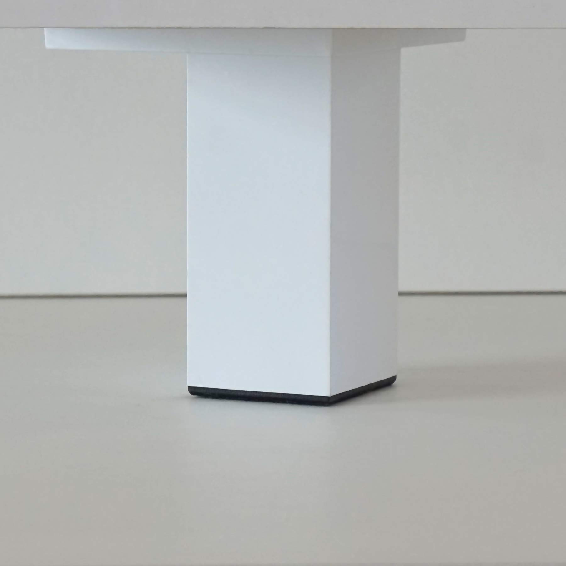 MUEBLES PITARCH | Ingresso stretto Scarpiera con gambe per ingresso corridoio, 4 porte, Bianco lucido e Rovere Aurora, 8 paia di scarpe, 17cm profondità, 97x98 (altezza x larghezza) modello Kay