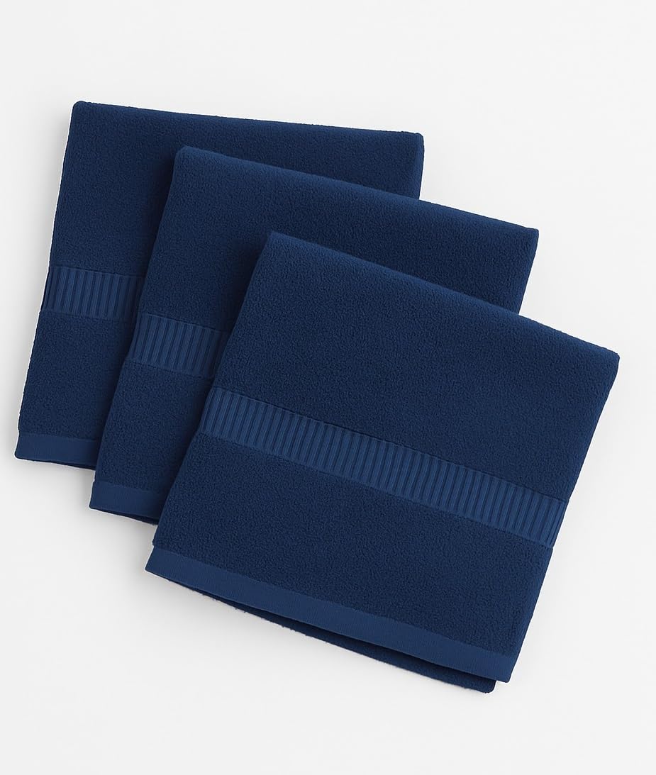 Soft Bamboo Face Towels - 3 Pack, Odor-Free -1