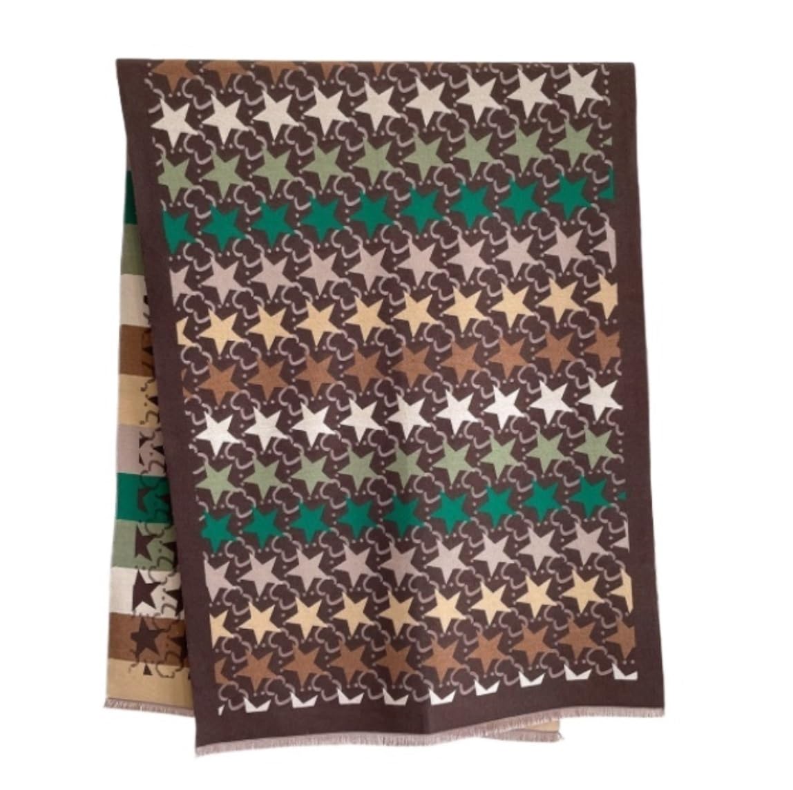 Bufanda Chal Fular Pañuelo Bufandas Bufanda Cálida De Doble Cara Con Estampado De Estrellas, Chal Grueso Suave Para Mujeres De Otoño Invierno Manta fulares estolas