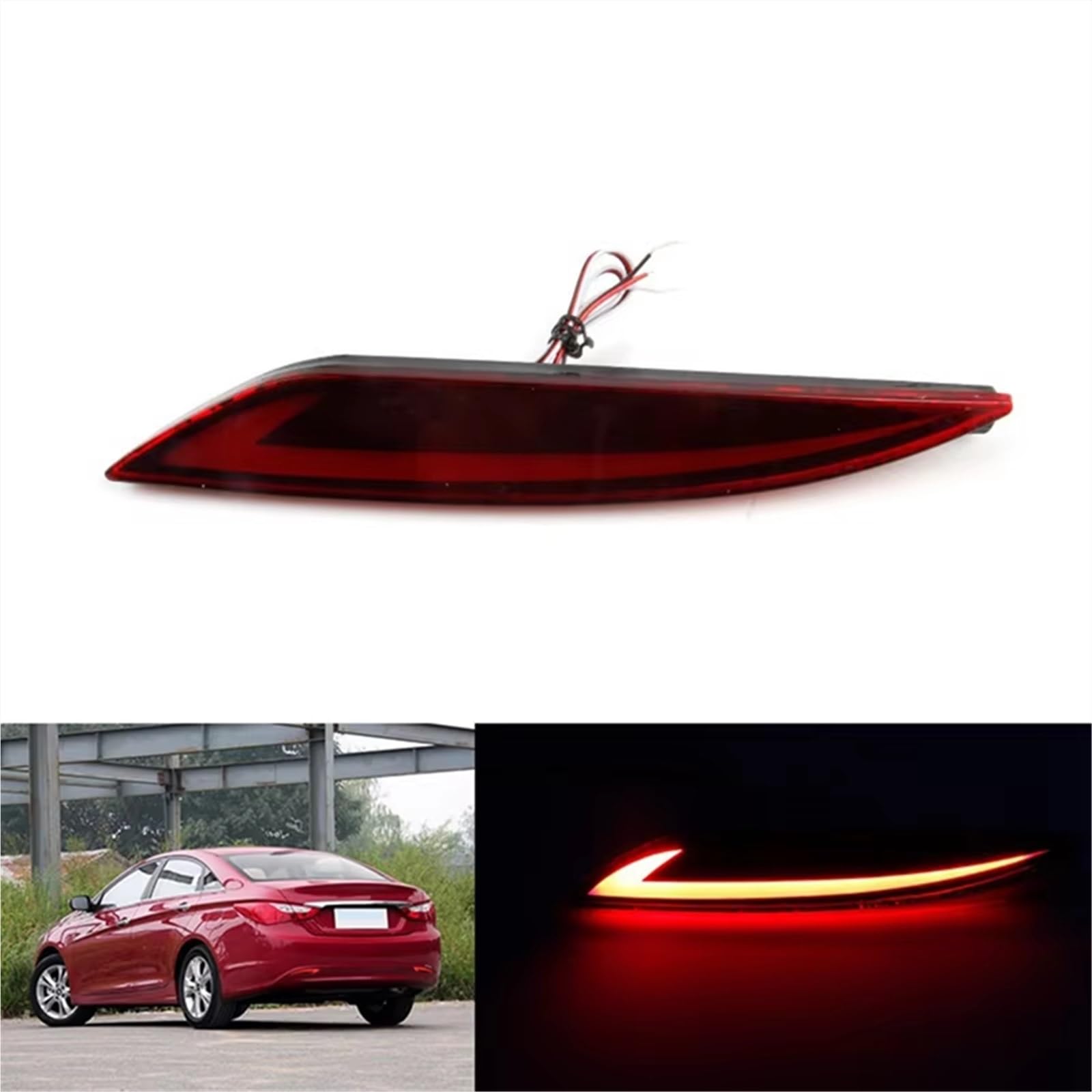 Luces Traseras Para Hyundai Para Sonata 8 2010-2015 Parachoques Trasero Reflector Luz De Freno Intermitente Faro Antiniebla Piezas