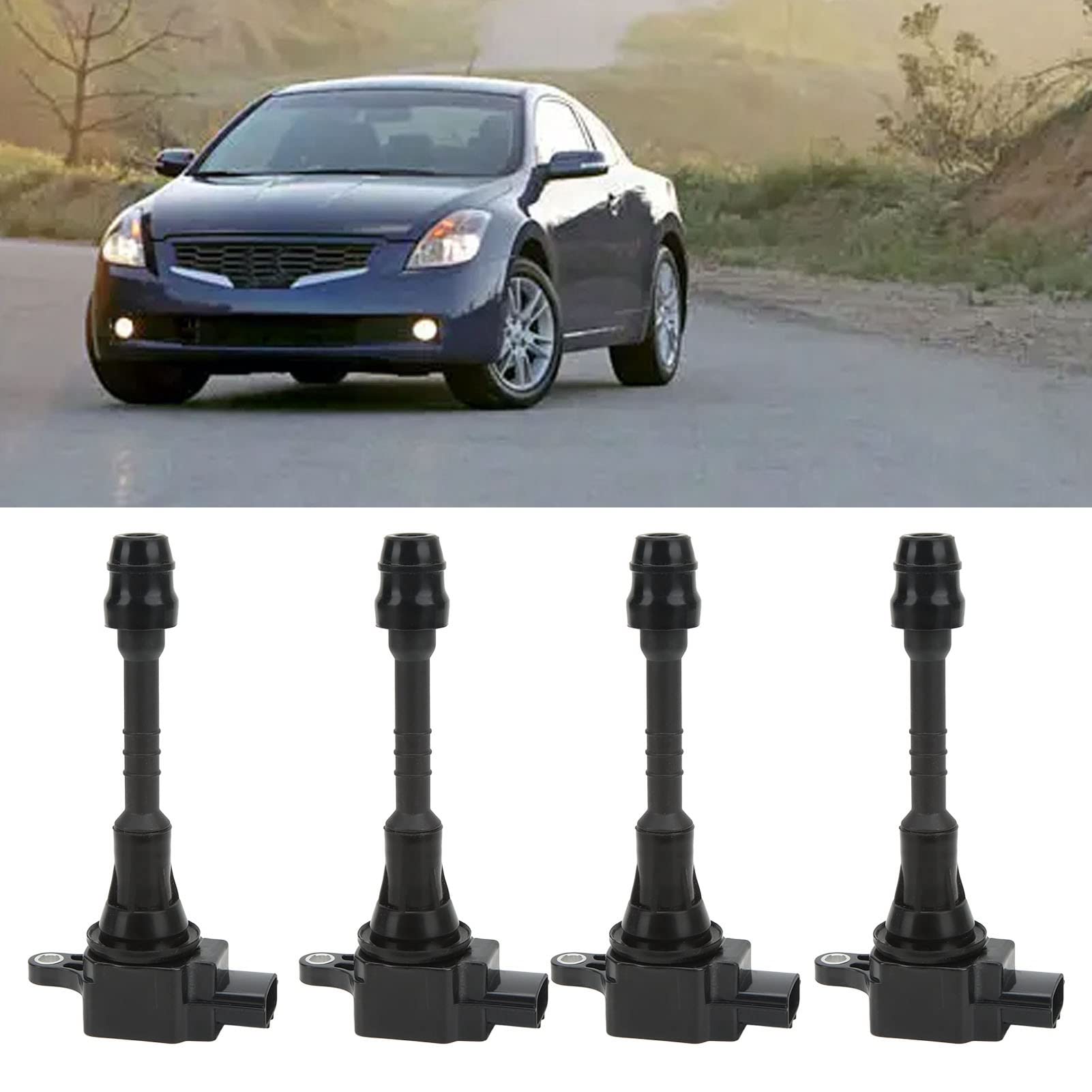 Haofy Paquete de Bobina de Encendido 4 Piezas 22448 6N015 22448 6N011 Ajuste Directo para 1.8L L4 2002 a 2006 Detener Falla de Encendido del Motor y ralentí Irregular Restaurar