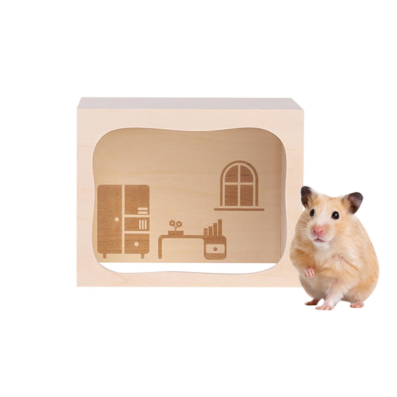Enrichissement en bois lapin et furet avec modules de jeux d'intérieur polyvalents