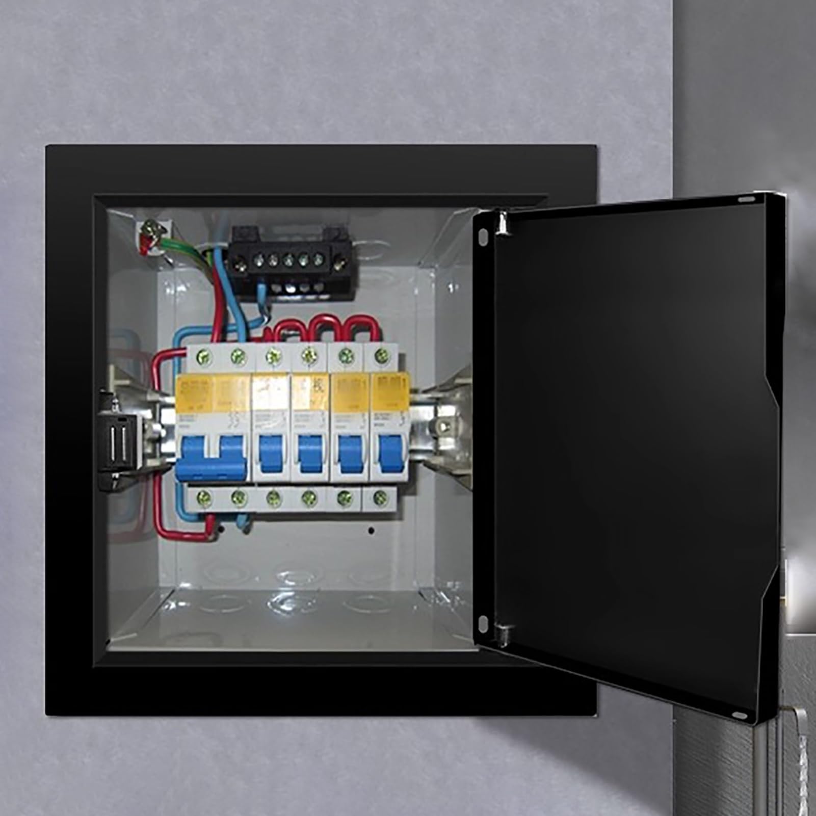 Panel de acceso para paneles de yeso con tapa metálica de inspección magnética de 15x15