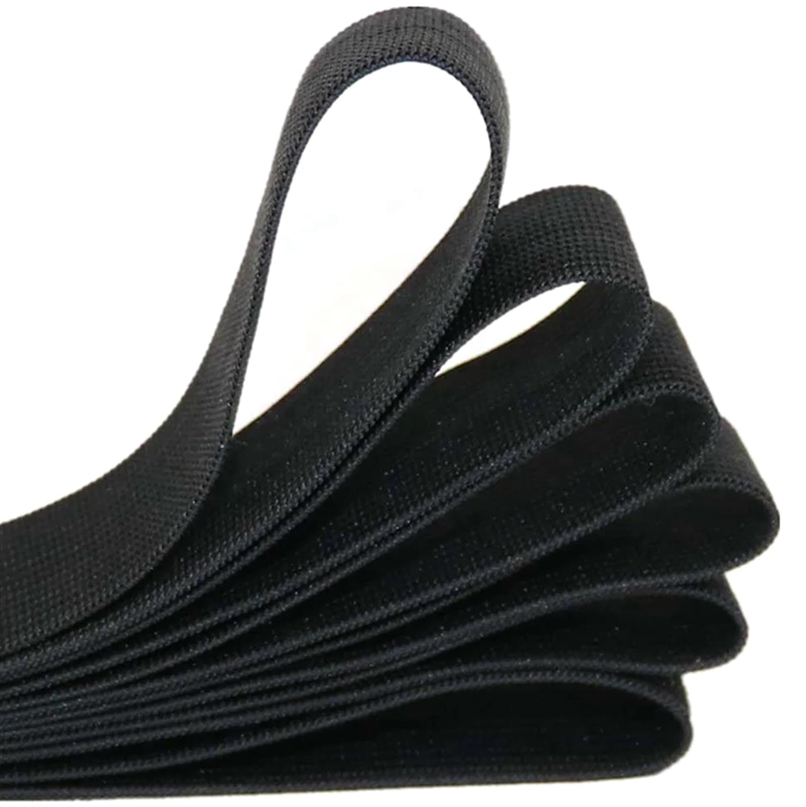 Bandas elásticas Banda elástica Ancha y Plana 8 Metros 20 mm/25 mm/30 mm/35 mm/40 mm/45 mm/50 mm Accesorios de Costura de Nailon Blanco y Negro, Negro, 45 mm(Schwarz,45mm)