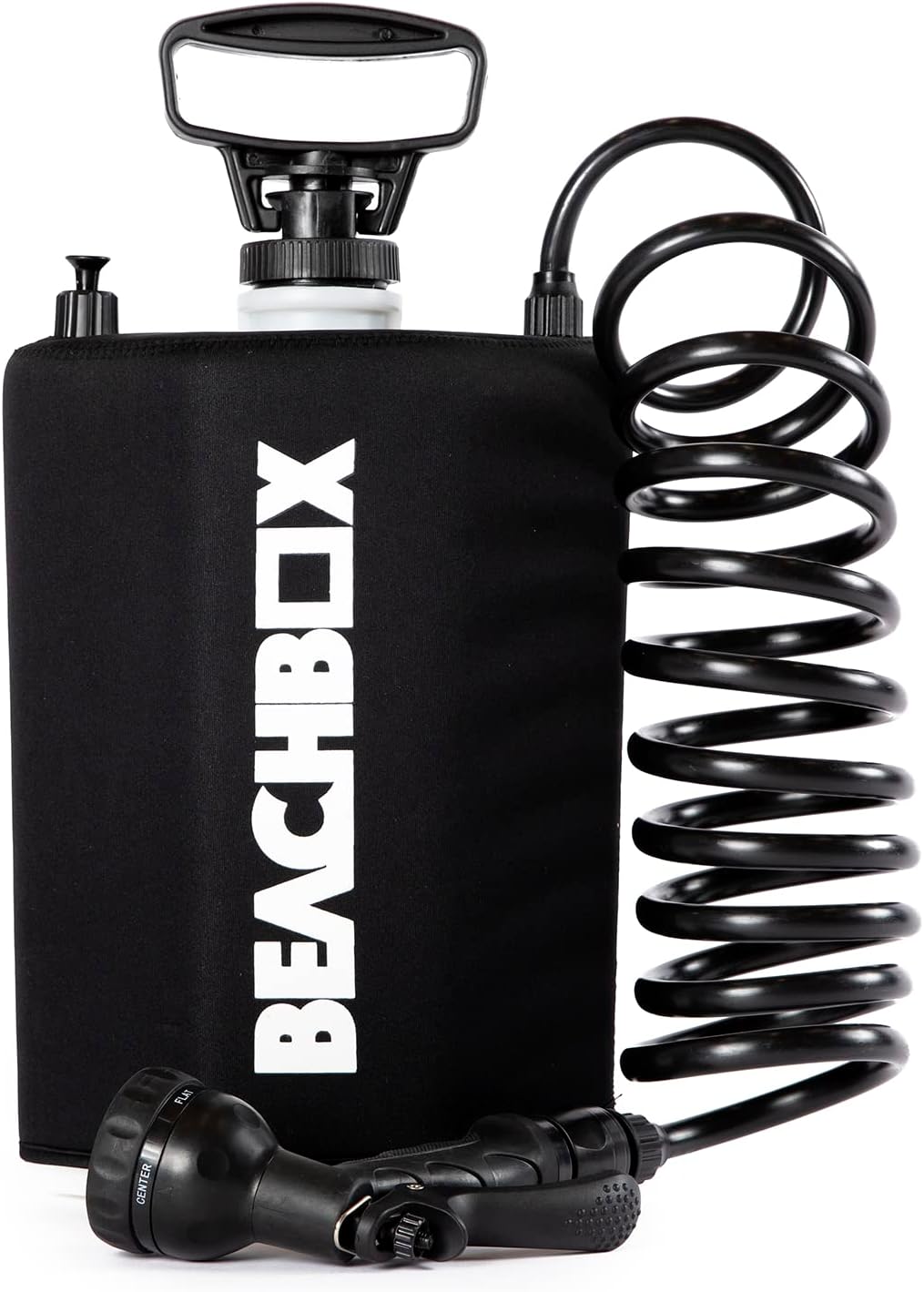 BeachBox Portable Shower Tank Only Insulated Shower Tank & MultiSpray Shower Gun