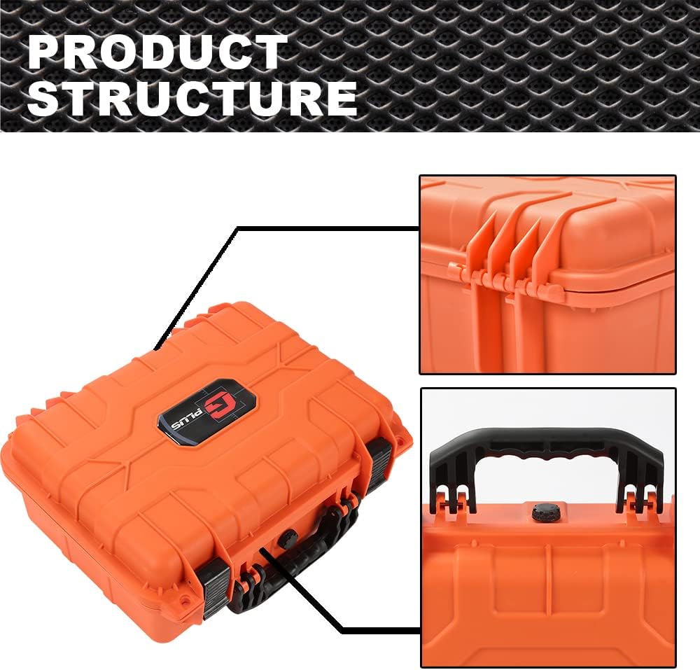 VR Carrying Case Outdoor Portable Storage Box Protector Glasses Bags(Orange)