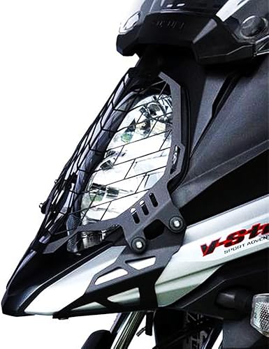 Miniatura 4 de Protector de aluminio para faros delanteros de motocicleta, cubierta protectora de parrilla compatible con Suzuki DL650 DL1000 Vstrom 2017-2019