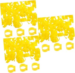 Mipcase 300 Pçs Anel De Tornozelo Pulseira Gamefowl Suprimentos Materiais De Estofamento Asa De Frango Coleira De Pássaro Acessórios De Frango Pés De Pombo Anéis De Identificação Anéis De