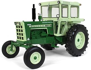 Oliver 1755 Diesel Wide Front Tractor with Cab Dark Green and Light Green Classic Series 1/16 Diecast Model by SpecCast SCT777