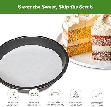 Regency Parchment Paper Circles For Round Cake Pans, 10, 50 PACK