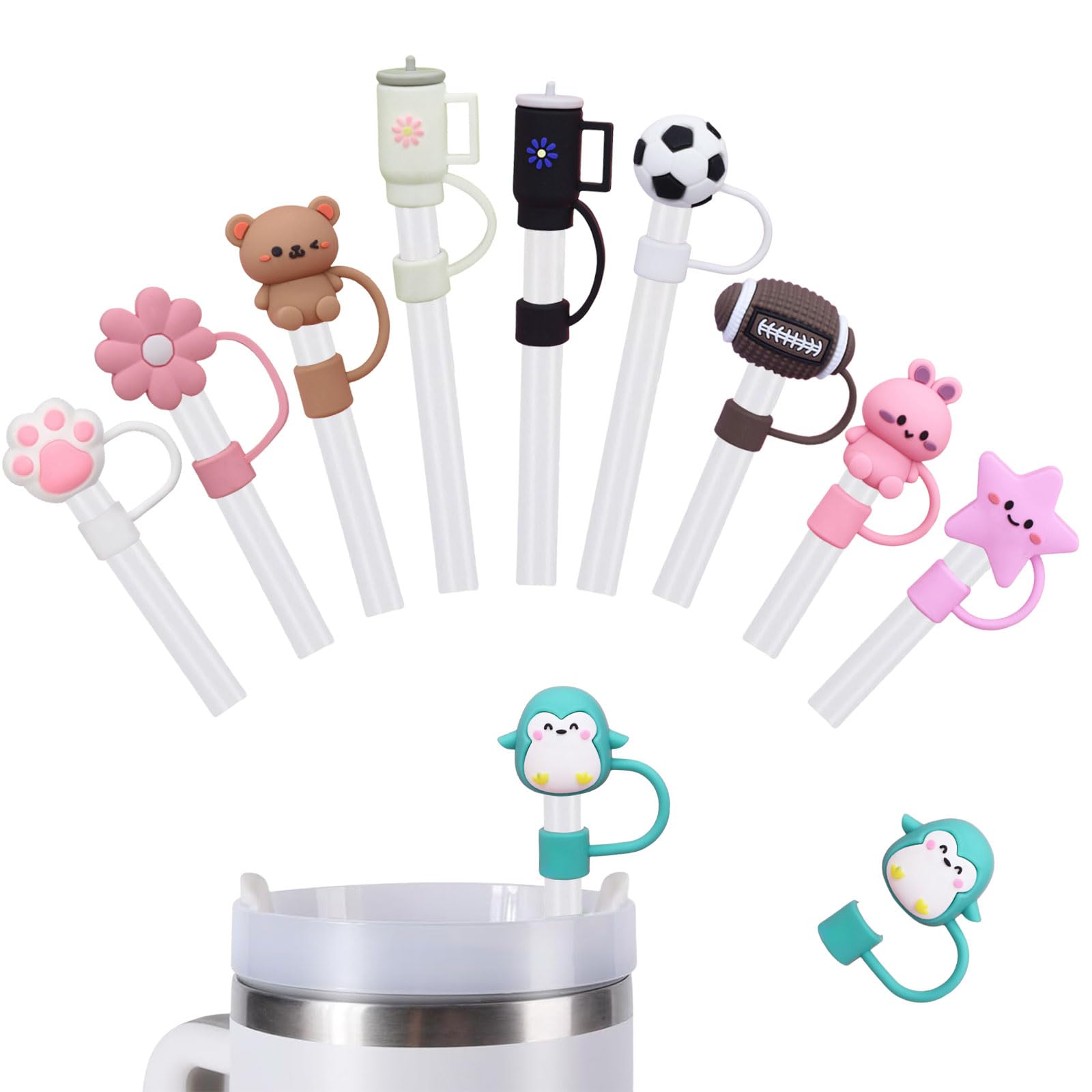 Coperture Per Cannucce Silicone Per Stanley Cup – 2 Pezzi – Design Cane Bernese Mountain – Riutilizzabili E Lavabili In Lavastoviglie - 4