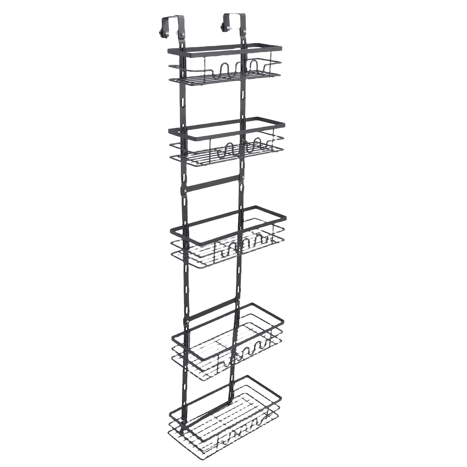 Rengue Estante para Condimentos sobre la Puerta, Estantes para Especias, Organizador de Almacenamiento de Varios Niveles para Cocina, Diseño que Ahorra Espacio con Conveniente Colgante para Marcos de