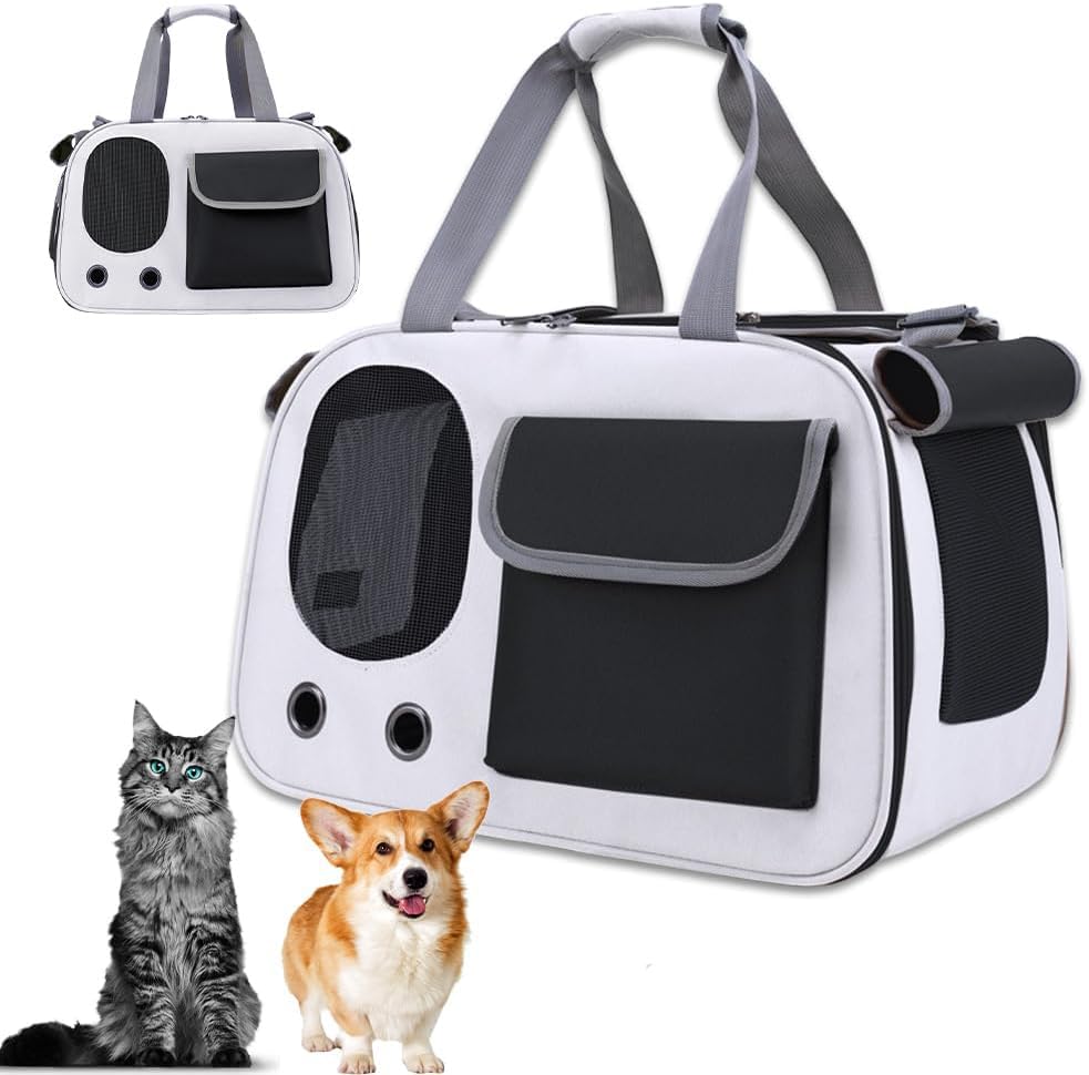 ScizorCat Backpack, Pet Carrier Tote with Zipper and Mesh Window Roller Shutter Design Cat Carrier Bag, Breathable, Walking, Travel, Visiting The Hospital,Pets,Small Animals,Dogs(White) (B0D575BRBX) Amazon Price History, Amazon Price Tracker