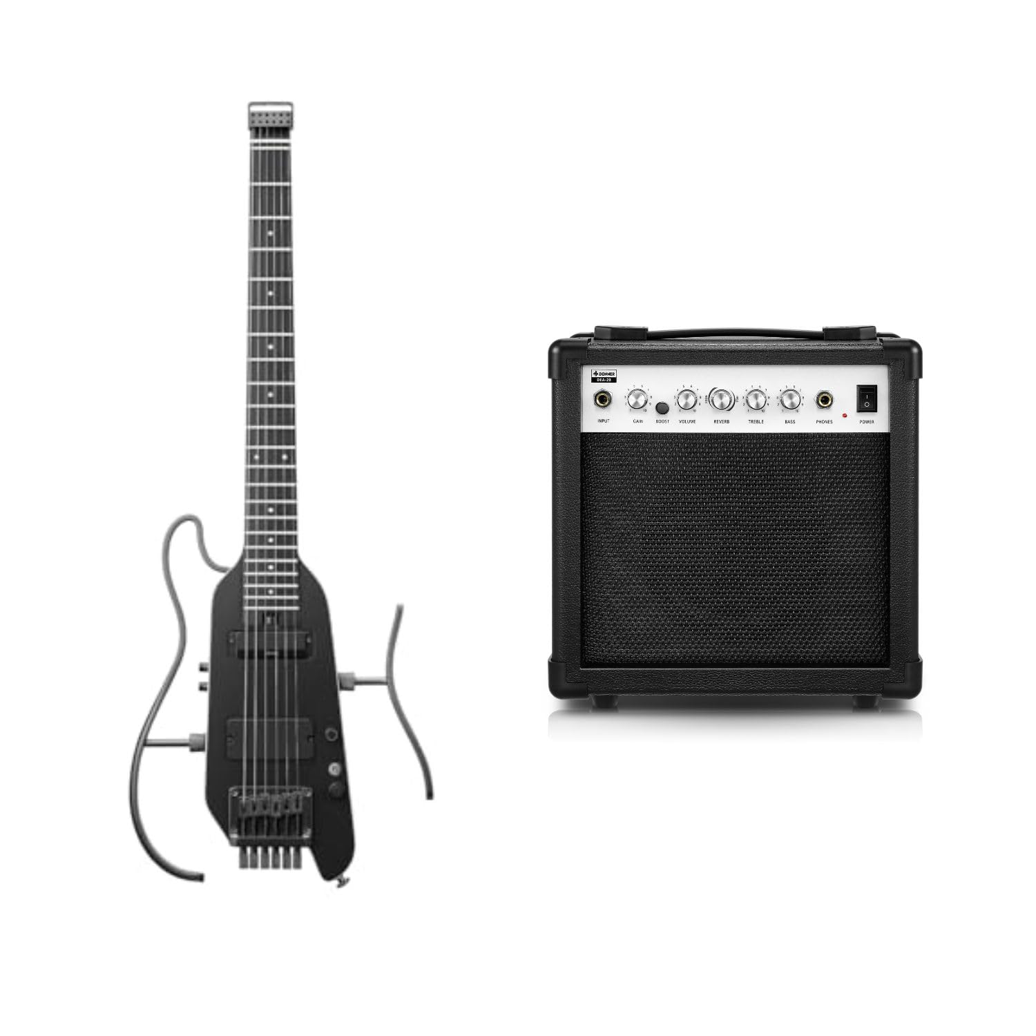 Amazon.com: HUSH X PRO Electric Guitar Kit - Smart Travel Guitar