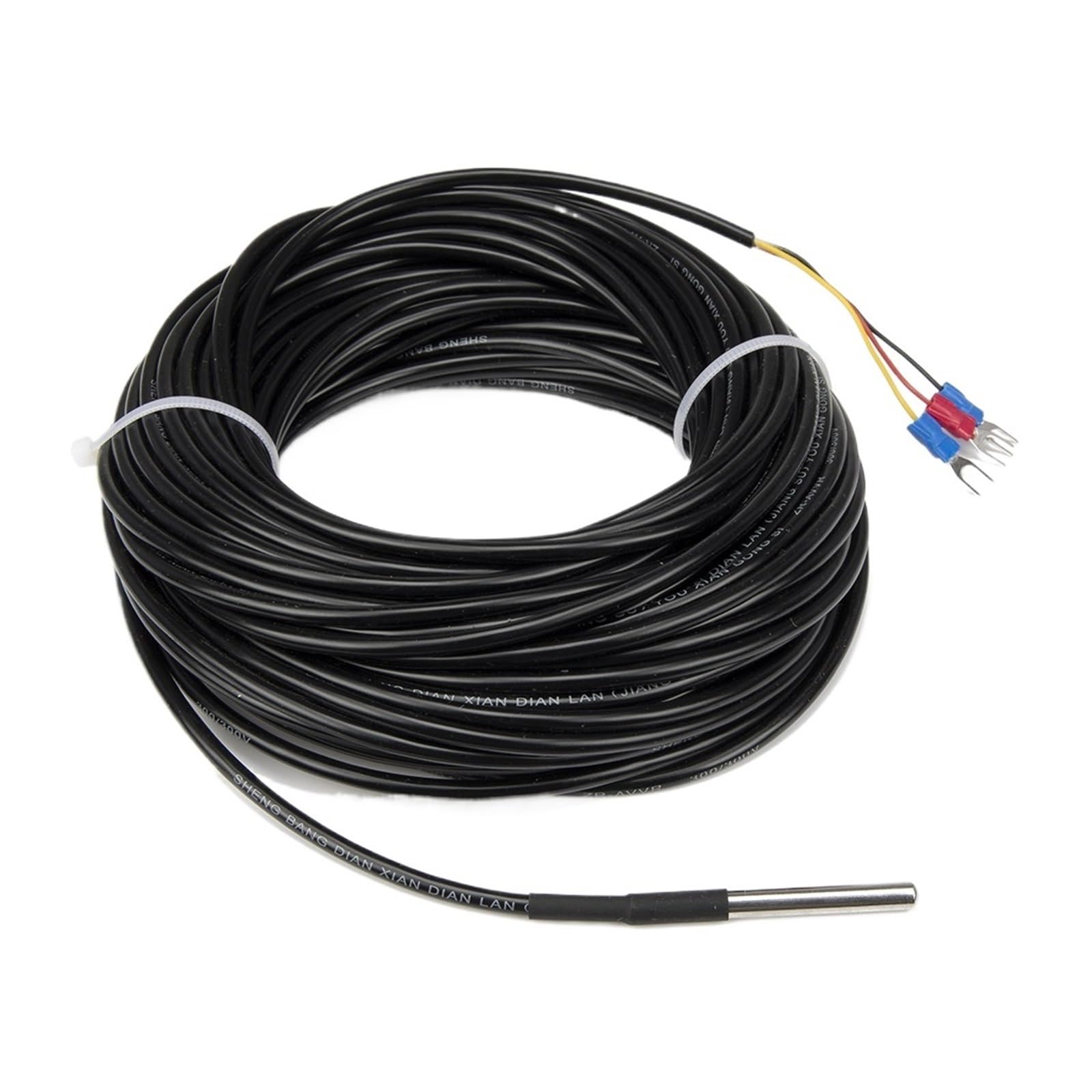 Sensor de temperatura de resistencia PT100 con cable impermeable de 20 metros