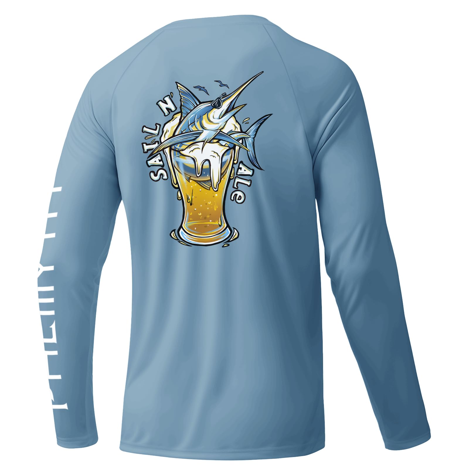 Palmyth Fishing Shirts for Men Long Sleeve UPF 50+ T Shirt Sun Protection Tee