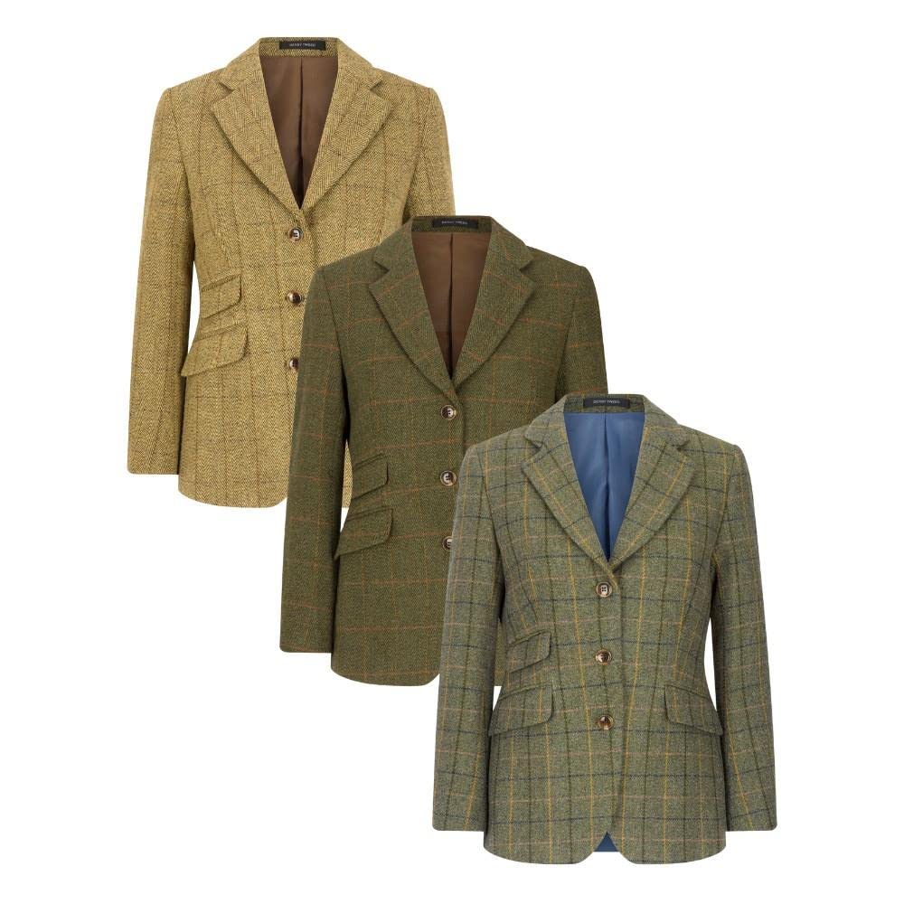 Walker and Hawkes Mayland - Blazer de Tweed para Mujer - Chaqueta de Estilo clásico inglés