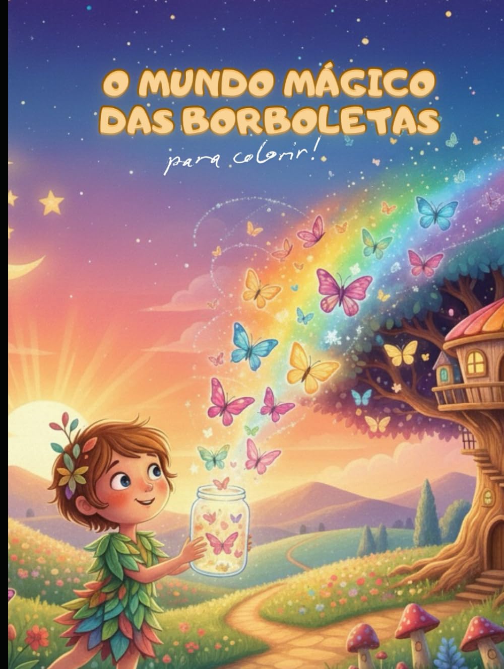 O mundo mágico das borboletas: Livro para colorir