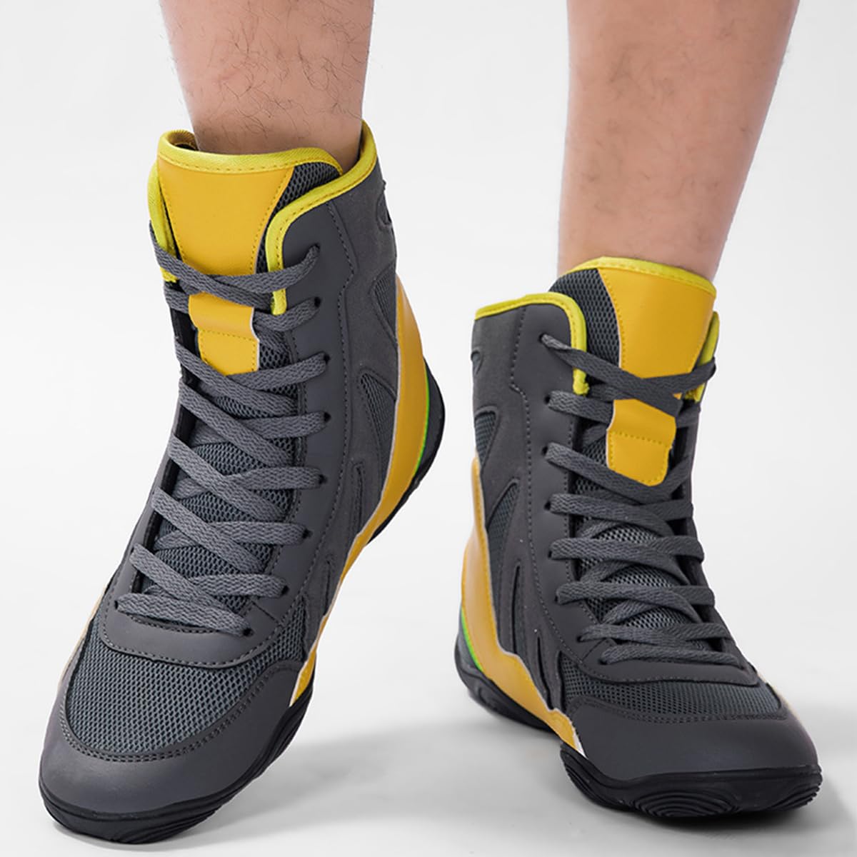 Zapatillas Boxeo para Hombre Botas Entrenamiento de Boxeo Transpirables Y Ligeras, para Lucha, Entrenamiento Y Competición