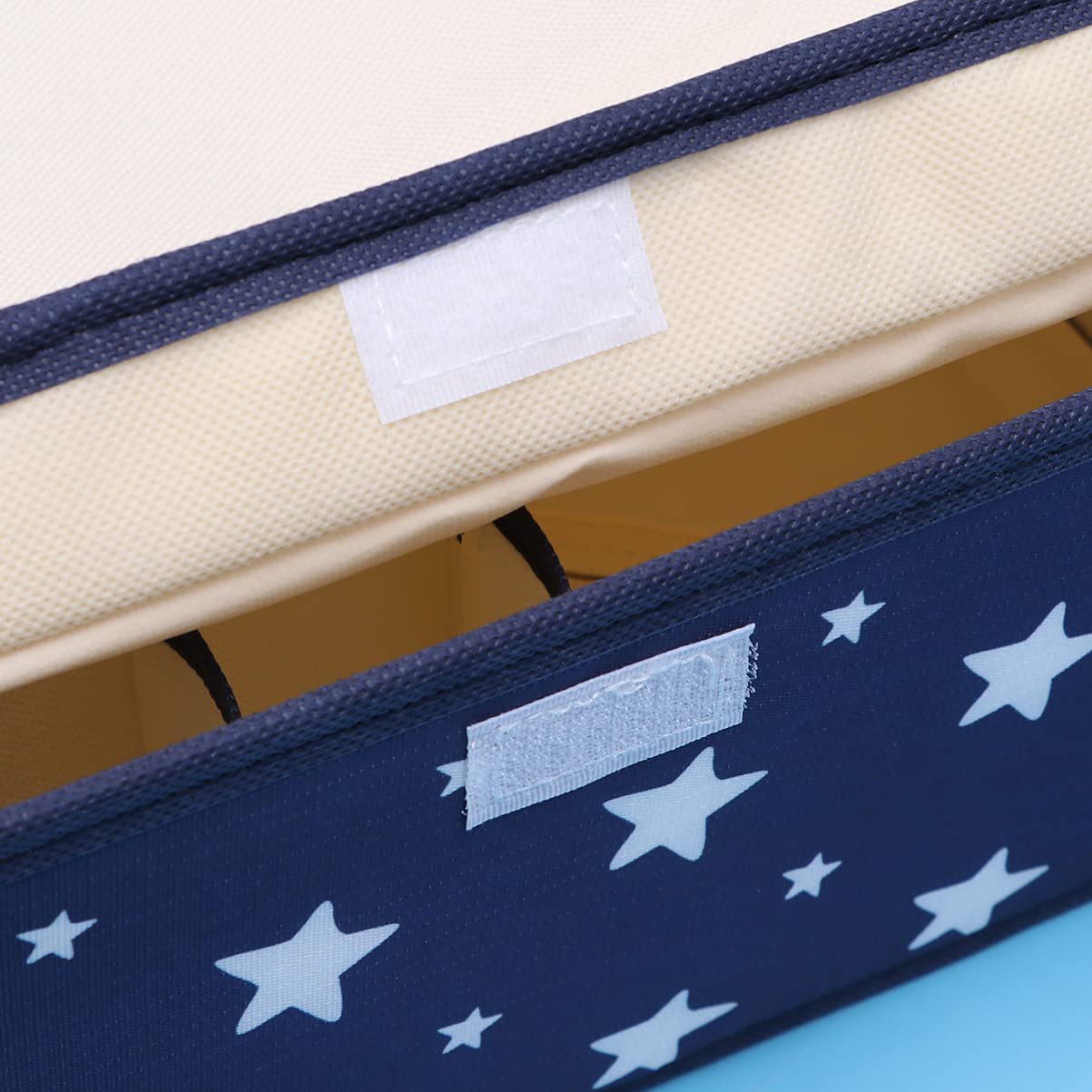 Cabilock Waterproof Underwear Storage Box Oxford Cloth Closet Organizer 13 Grids Washable Foldable Space Saver