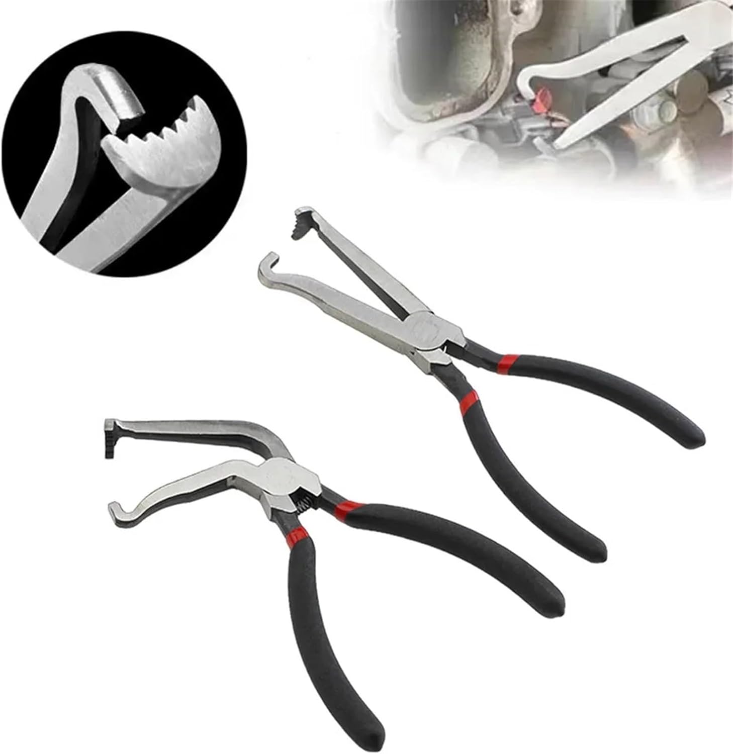 Electrical Disconnect Pliers Automotive Hose Tools Angled Wire Removal Tool 1Pcs(1PCS Bent Type)