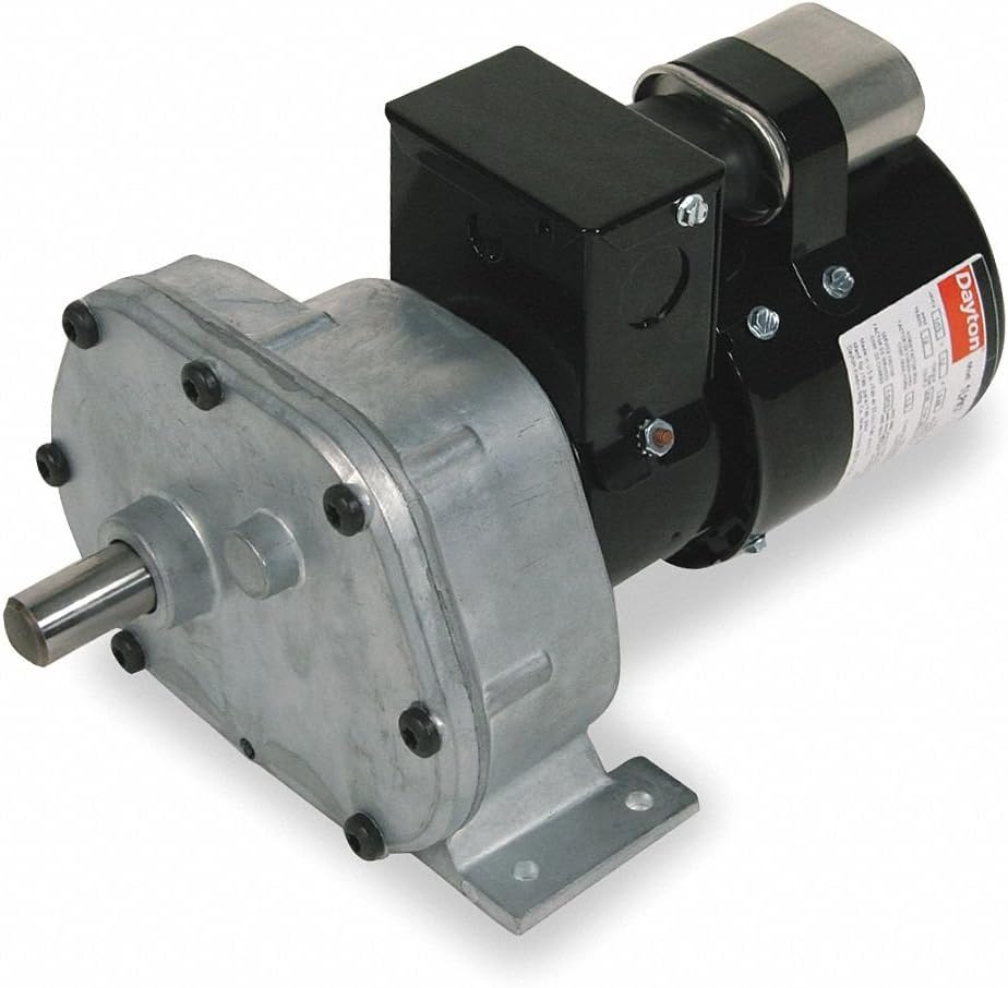 Dayton1LPL5 AC Gear Motor, 6 RPM, TEFC, 115/230V