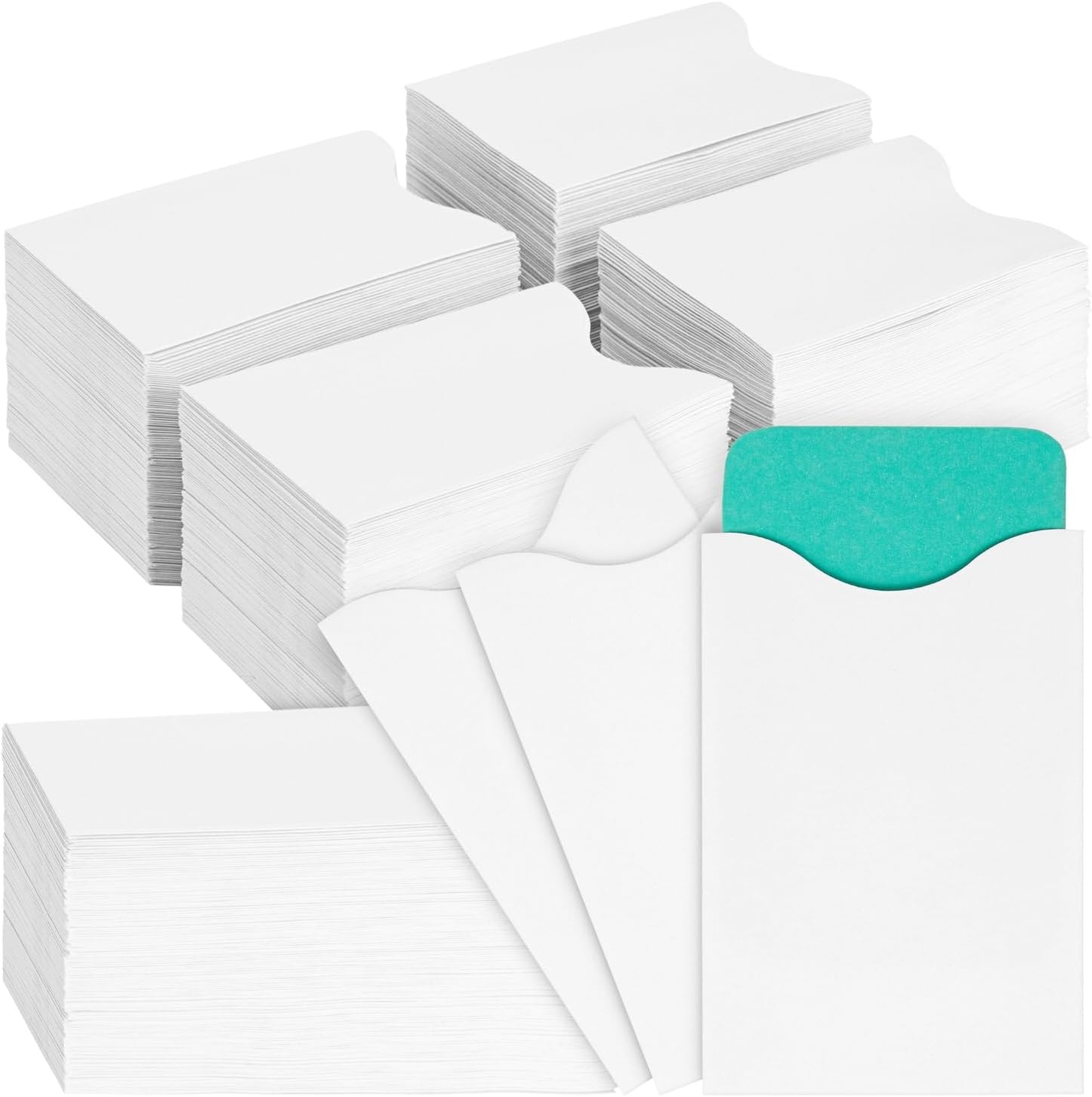 Thenshop 2000 Pieces Credit Card Sleeves Hotel Key Holder Blank Gift Envelopes Writable Printable Gift Card Sleeves White Key Sleeve Protector For Business 2 4 X 3 5 Inchwhite