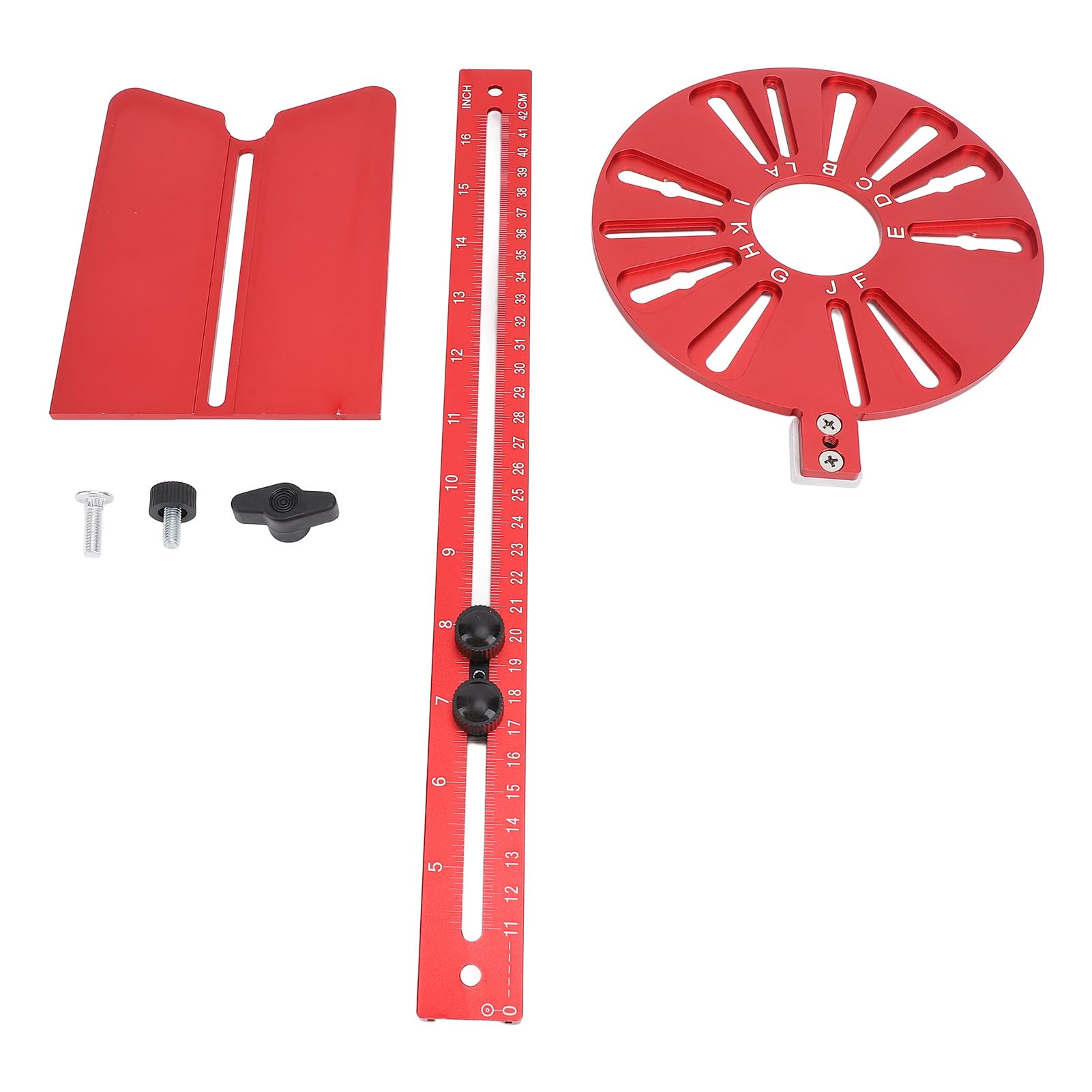 Famina del Router in Lega di Alluminio Aggiornato, 3 in 1 Jig di Falegnameria per MDF, Sottile Lavorazione del Legno, Gigo dell'hardware del Mobile, Schede Decorative con Prestazioni Stabili e
