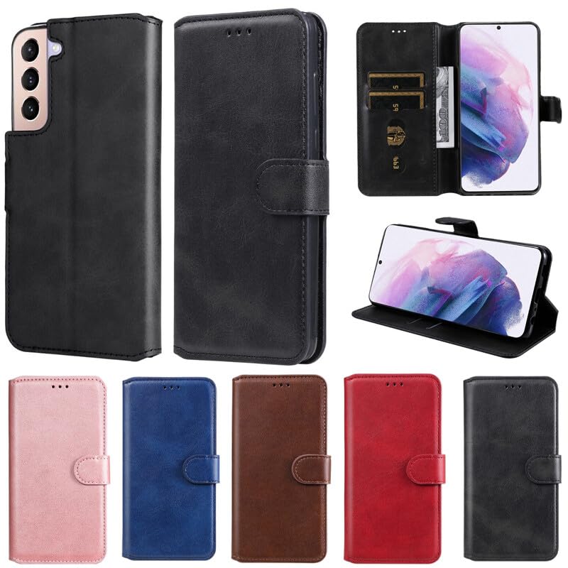 Étui compatible avec Samsung Galaxy A05 pour éviter les rayures d'écran avec cuir bleu