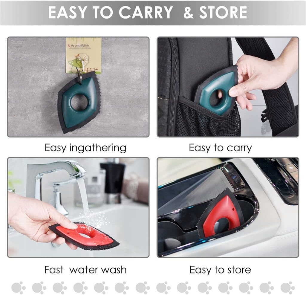 Pet Hair Remover Cat Cleaning Device Carpet Sofa Car Detail Scraper Dog Lint Removal Silicone Brush(D)