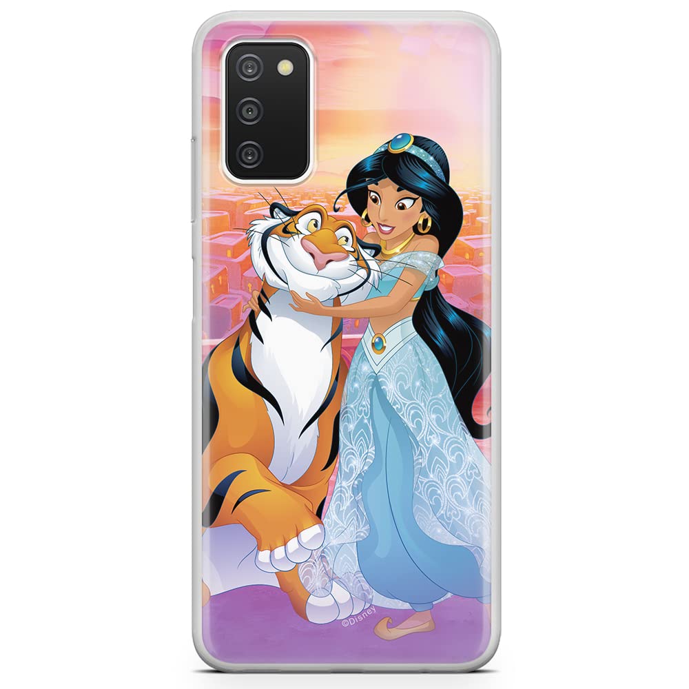 ERT GROUP mobile phone case for Samsung A03S original and officially Licensed Disney pattern Jasmine and Rajah 001 optimally adapted to the shape of the mobile phone, case made of TPU