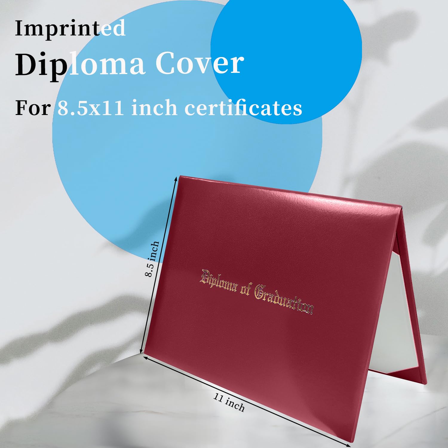 Diploma Case Diploma Holder Gradplaza 8.5 X 11 Padded Graduation  Certificate Holder Smooth Certificate Cover Black High School Diploma  Diploma Cover, image size:1500x1500
