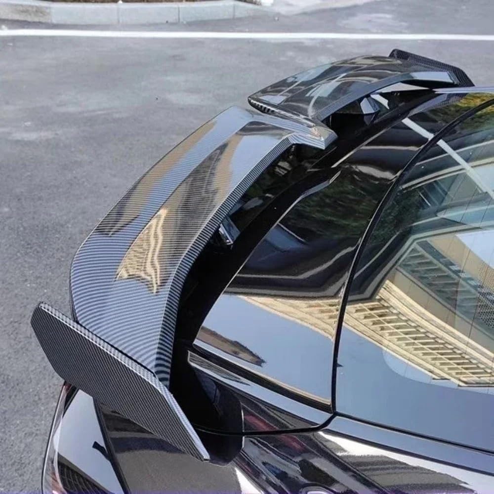 Uniwersalny zderzak samochodowy w kształcie motyla zmodyfikowany z tylnym skrzydłem bez perforowanego spojlera dotyczy wszystkich części samochodowych Spoiler dachowy(Carbon fibre)