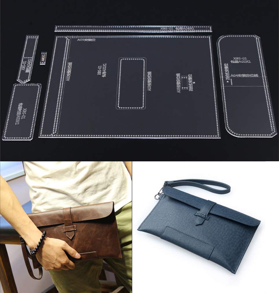 Modèle d'embrayage en acrylique haute précision pour création en cuir fait main