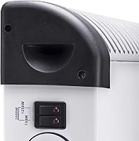 Convector electric Kamberg 2000W - 3 trepte de putere, termostat, încălzire silențioasă și rapidă, consum redus, alb 2