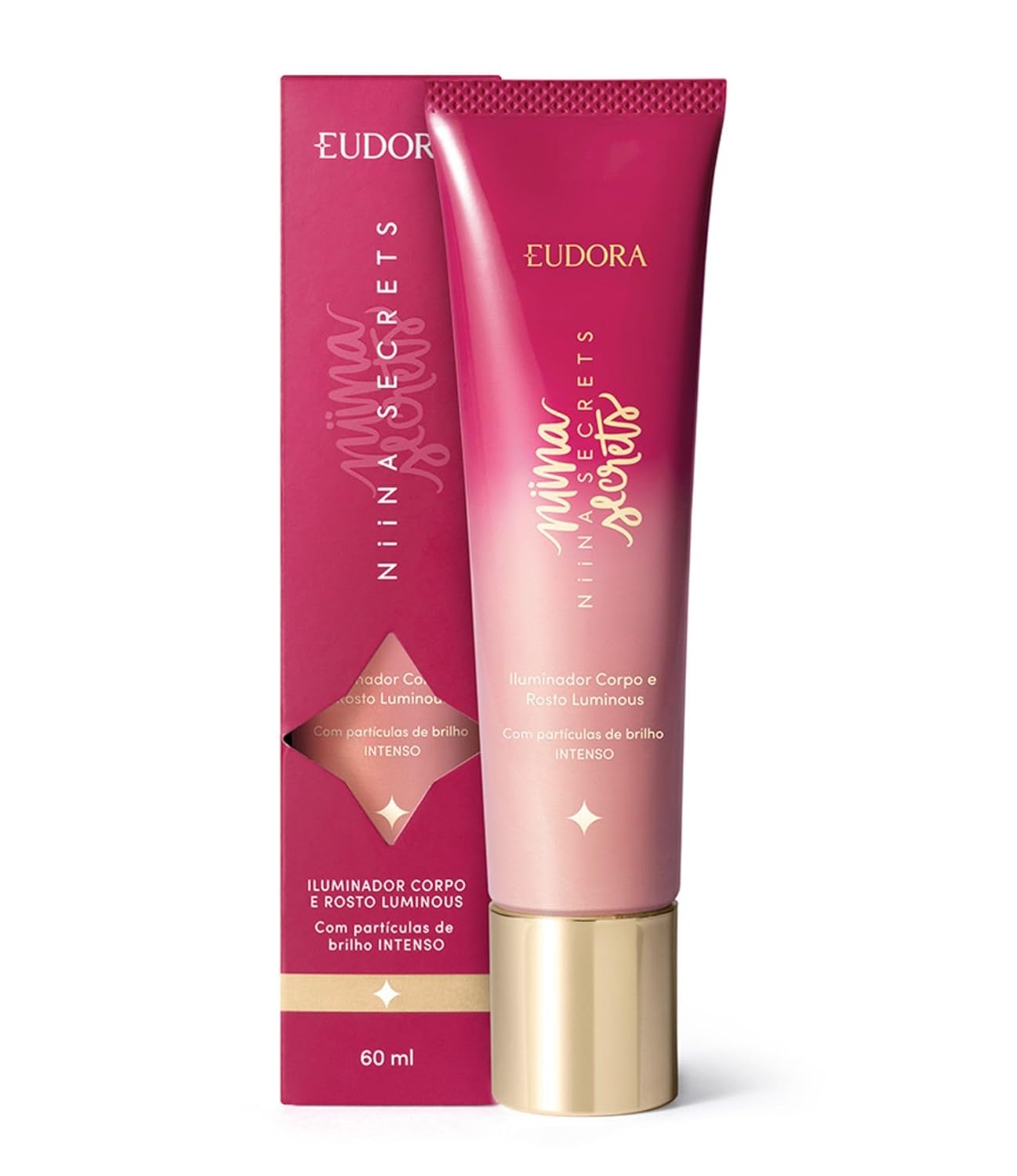 EUDORA NIINA SECRETS ILUMINADOR CORPO E ROSTO LUMINOUS 60ml em promoção! Veja a oferta e mais achadinhos de Iluminador 2 Hoje é o melhor dia para comprar EUDORA NIINA SECRETS ILUMINADOR CORPO E ROSTO LUMINOUS 60ml com aquele preço maroto! Promoção! Aproveite a oferta! 2
