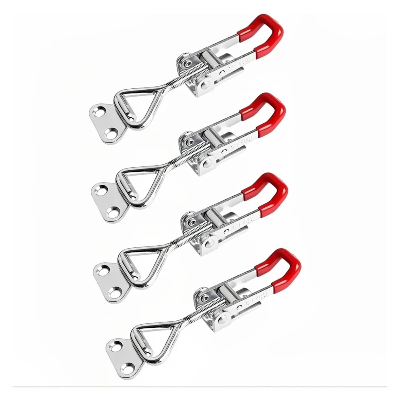 2/4/8Pcs Adjustable Toggle Clamp Latch Heavy Duty Latches Holding Capacity Pull for Tool Box Cas(4PCS)