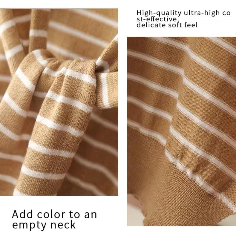 Image of WaJuemy Sweater Shawl Wraps for Women Sweater Knitted Knotted Shawls Travel Casual Scarf Cape Shoulder Tops Fashion Wrap