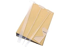 KIBEH 4 Pack Bookbinding Ruler Set for Album, Journal, Planner, Book Covers