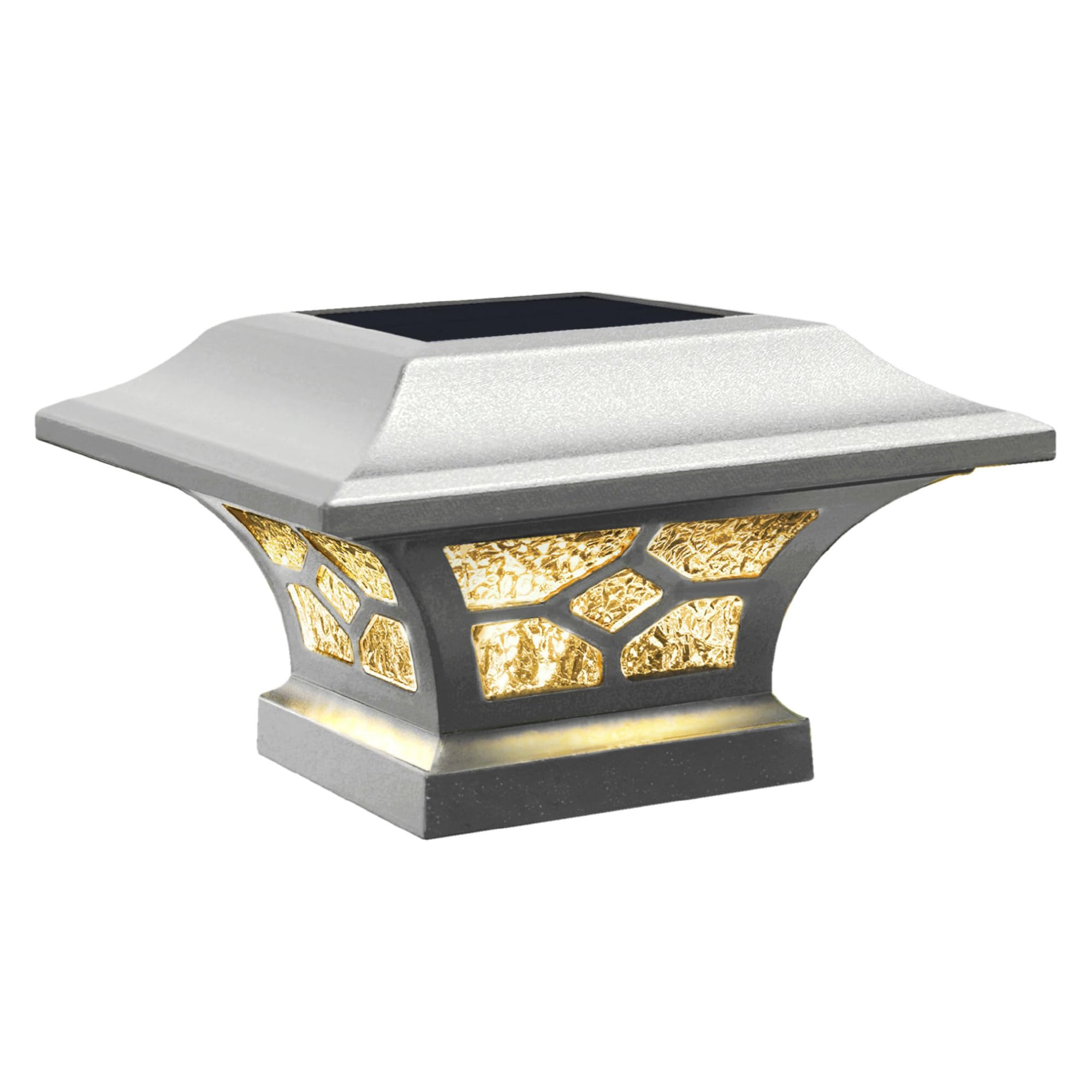 Solar Lights For Chain Link Fence 2.5 X 2.5 Lights Chain Link Fence Lights  Classy Caps CH2233S Summit Chain Link , Silver 2 Pack Fence Post Caps Solar  Post Cap Chainlink Fence Lights