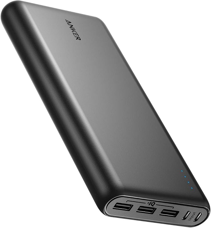 Anker Power Bank, Batería Externa de 26.800 mAh con Doble Puerto de Entrada y Recarga de Doble Velocidad, 3 Puertos USB Sin Puerto USB C, para iPhone Series, iPad, Samsung, Android y Otros Dispositivos