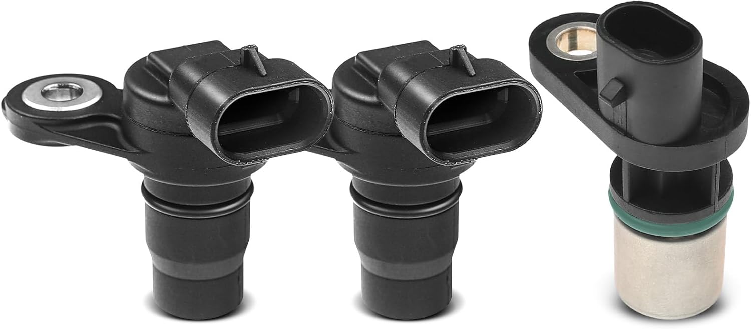 A-Premium 3-PC Engine Camshaft Crankshaft Position Sensors Compatible with Chevy Trailblazer, Trailblazer EXT & GMC Envoy, Envoy XL, Envoy XUV & Buick Rainier & Oldsmobile Bravada & Saab 9-7x