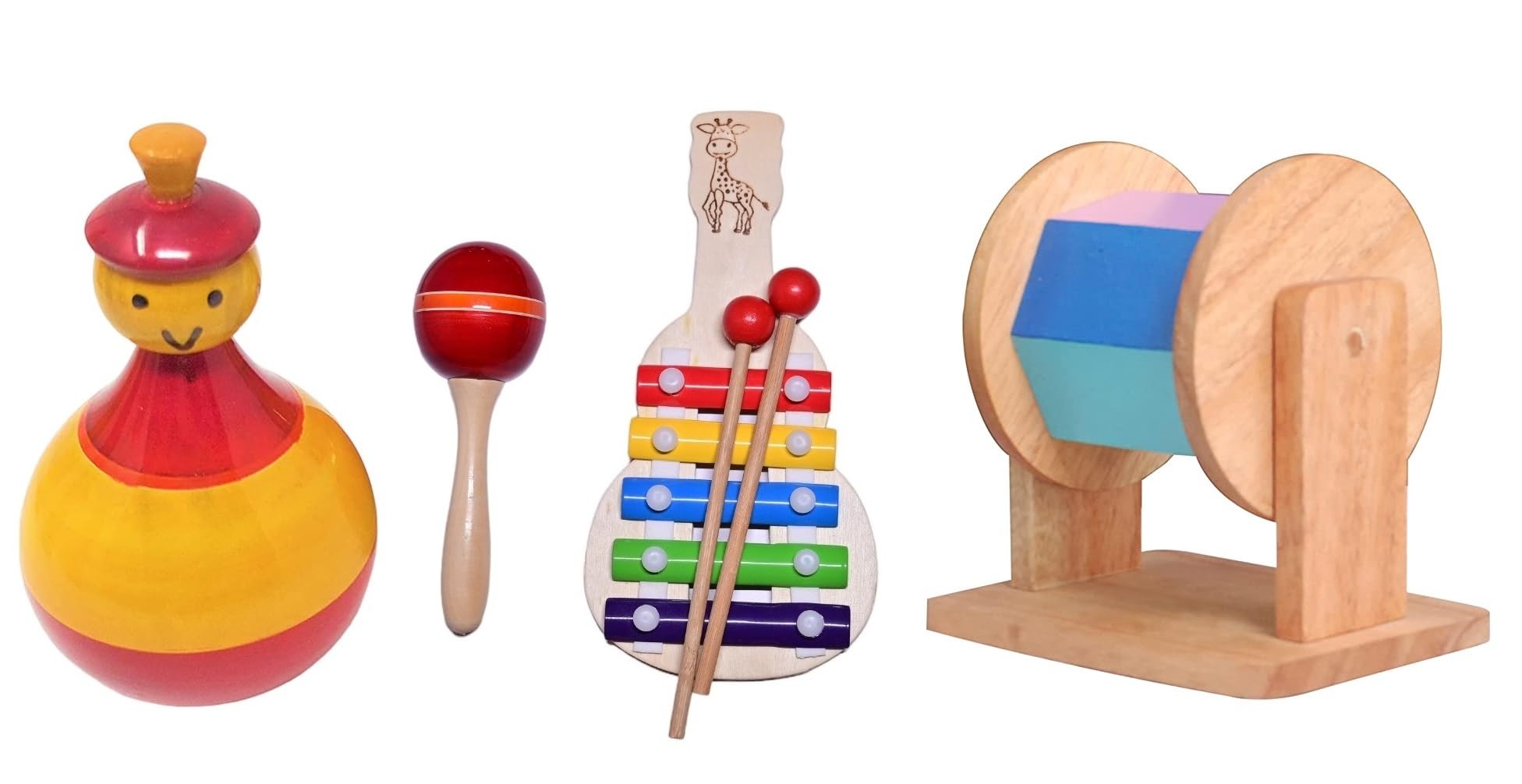 Channapatna Toys Montessori Learning Blocks Wooden Toys Box, 6-24 Months, Early Child Development, Sensory Learning, Develop, Problem/Puzzle Solving, Improve & Develop Memory Skills (B0CD6363KH) Amazon Price History, Amazon Price Tracker