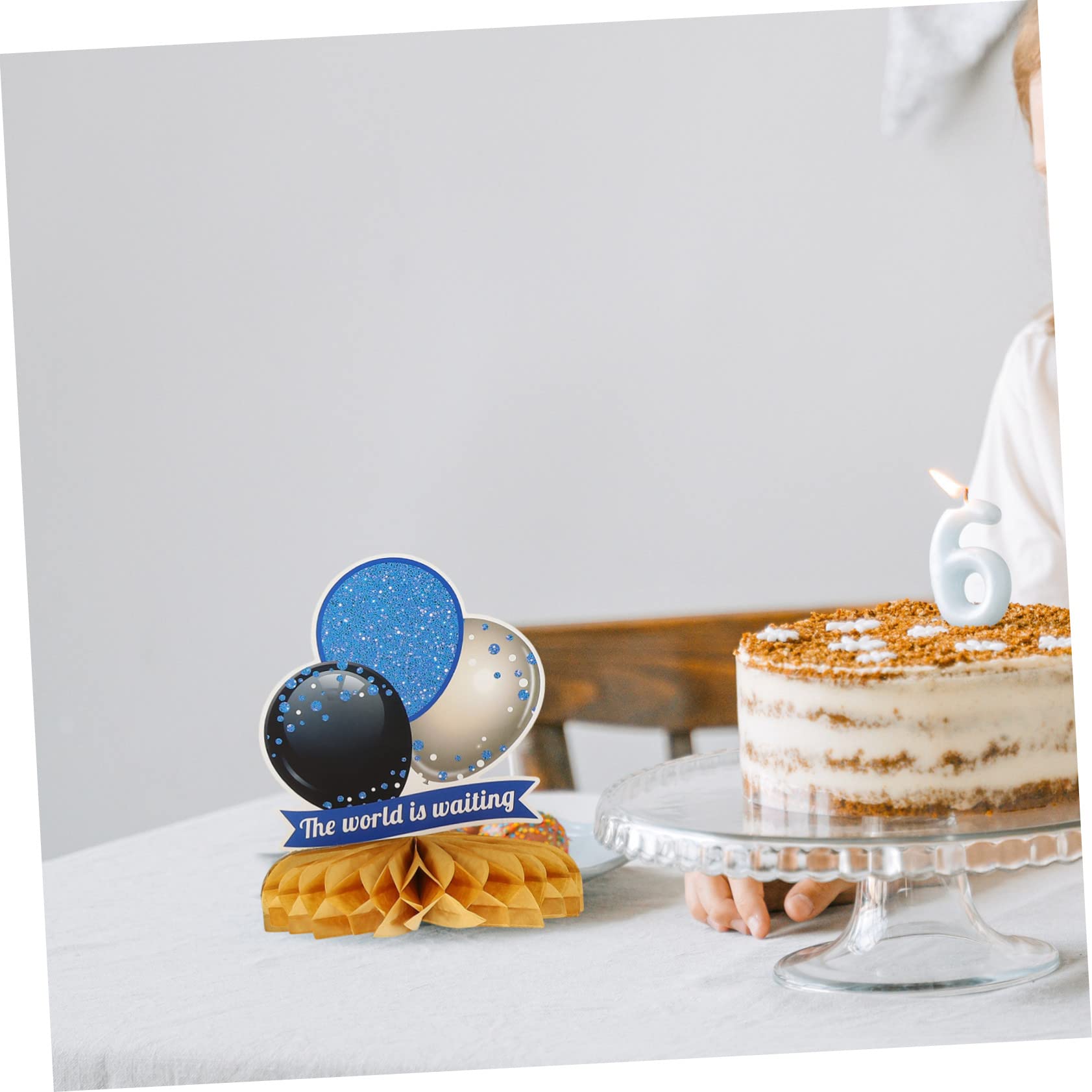 TOPBATHY 3 Sätze Abschluss-waben-ornament Hochzeit Goldene Tischdekorationen Zum Abitur Schreibtisch Dekoration Home Decor Tischdekoration Für Party Wabenkugeldekore Papier Blue 9 Stück * 3