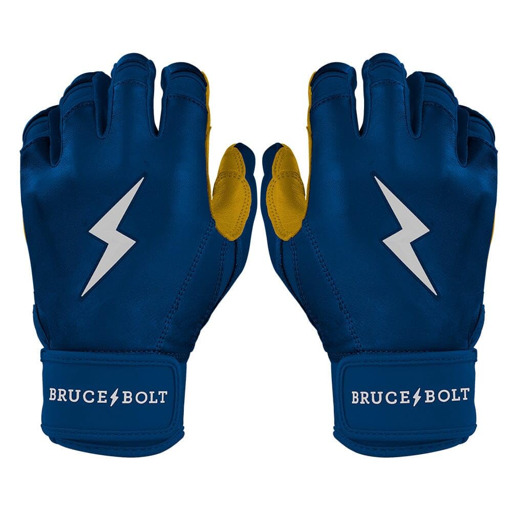 BRUCE BOLT オリジナルシリーズ ショートカフバッティンググローブ - クラシックエディション - ソリッドネイビー - XXLサイズ