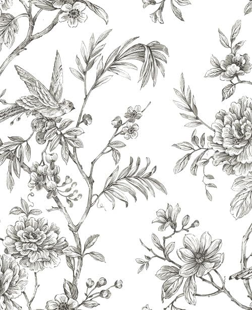 NuWallpaper NUS3832: Charcoal Longwood Peel & Stick Wallpaper