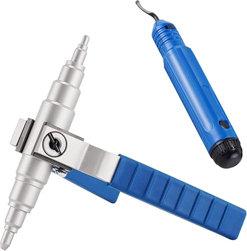 Kit de expansor de tubo de tubo de cobre suave, herramienta manual universal, kit de expansor de tubo de refrigeración manual 3/8", 1/2", 5/8",