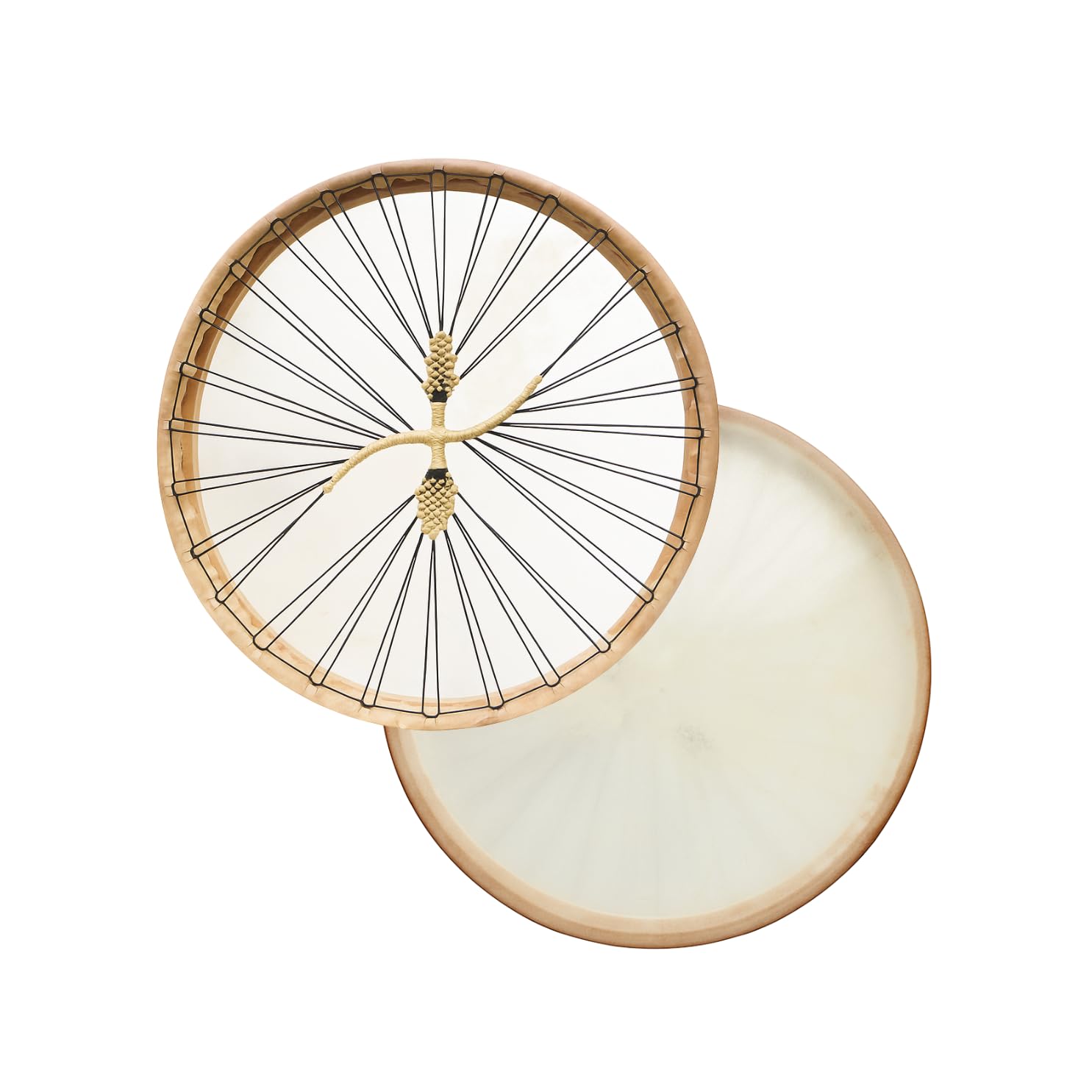ARAW American Shamanic Native Drum, Bison Natural Hide, Cedar Wood Frame, Handmade Drum (…